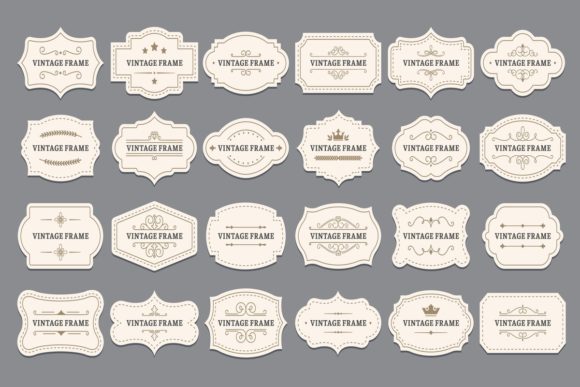 Download Ornamental Label Frames - Ornamental Collection
