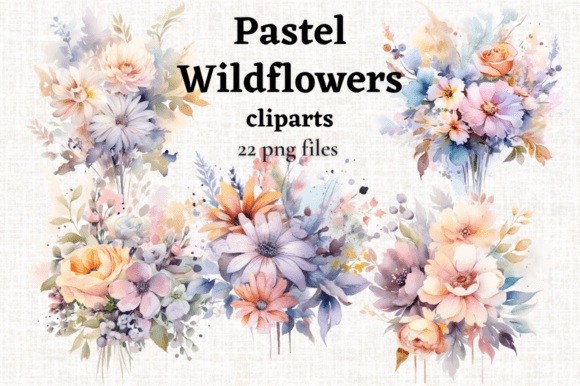 Download Pastel Wedding Flowers Bouquet Cliparts - Wedding Collection