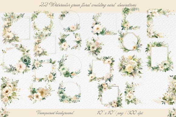 Download Wedding Card Green Floral Decorations - Wedding Collection