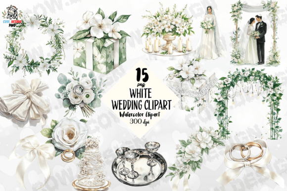 Download White Wedding Clipart PNG - Wedding Collection