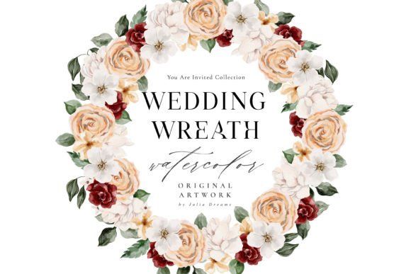 Download Watercolor Wedding Flowers Wreath - Wedding Collection