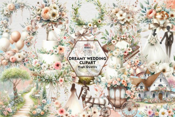 Download Dreamy Wedding Clipart PNG Graphics - Wedding Collection