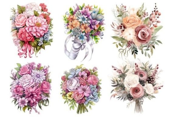 Download Watercolor Wedding Flowers Bouquet - Wedding Collection