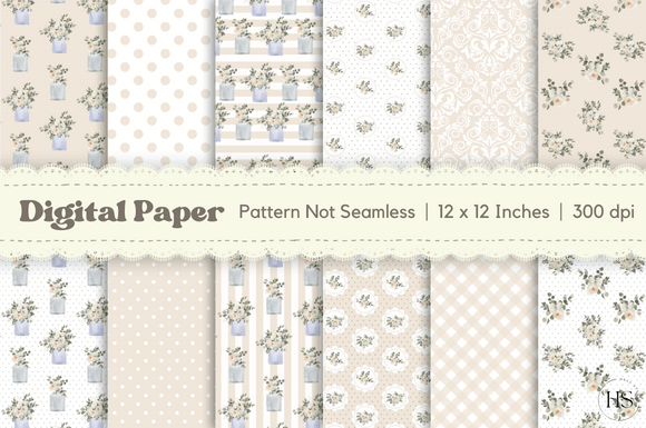 Download Watercolor Wedding Flowers Digital Paper - Wedding Collection