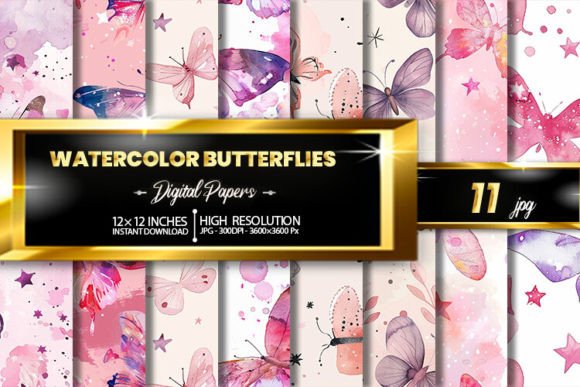Download Watercolor Butterflies - Watercolor butterflies Collection