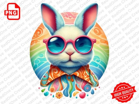 Download Groovy Retro Easter Clipart PNG - Groovy Collection